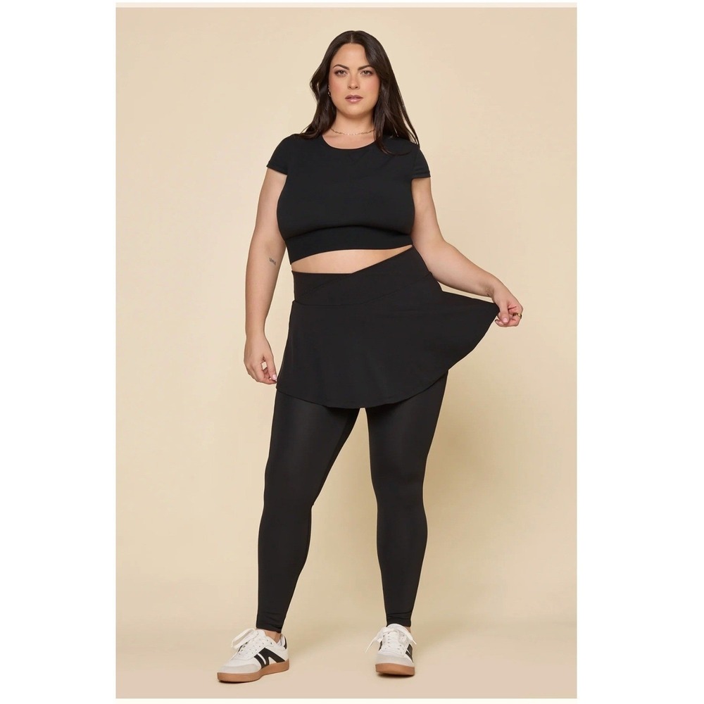 POPFLEX Crisscross Hourglass Sklegging Black Size XL 25" Inseam